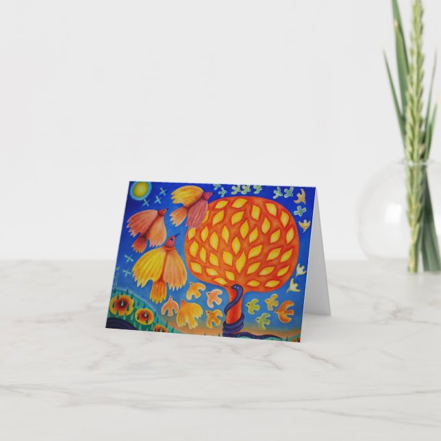 Tarjeta de felicitación plegada (Anverso)