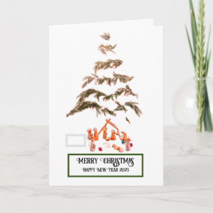 Tarjeta de felicitación plegada