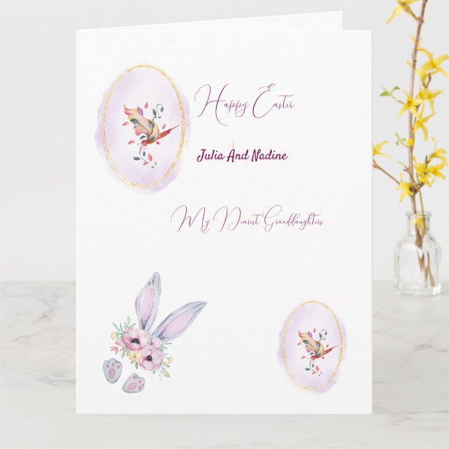 Tarjeta de felicitación plegada (flor amarilla)