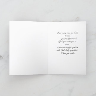 Tarjeta de felicitación plegada