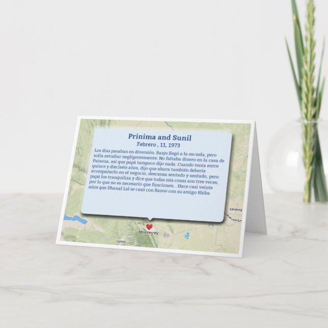 Tarjeta de felicitación plegada (Anverso)