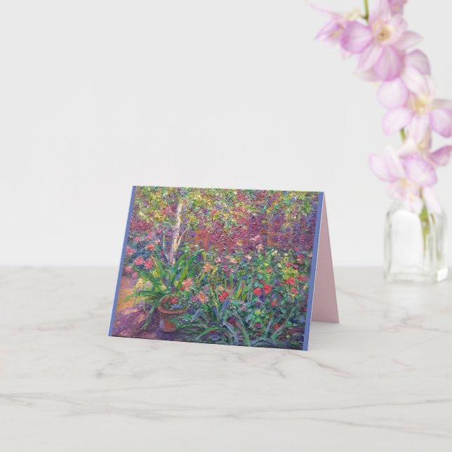 Tarjeta de felicitación plegada (Orquídea)