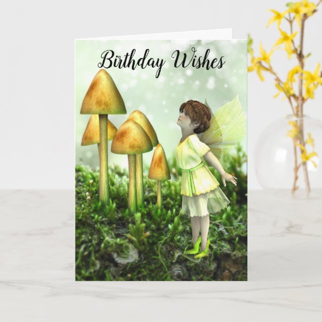 Tarjeta de felicitación plegada (flor amarilla)