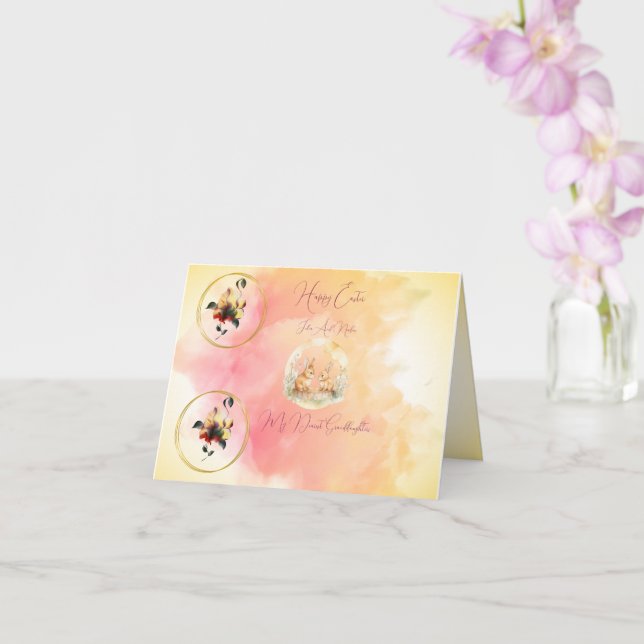 Tarjeta de felicitación plegada (Orquídea)