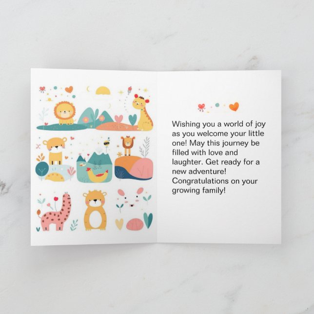 Tarjeta de felicitación plegada (Interior)