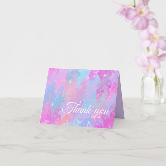 Tarjeta de felicitación plegada (Orquídea)