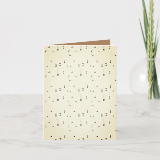 Tarjeta de felicitación plegada (Anverso)