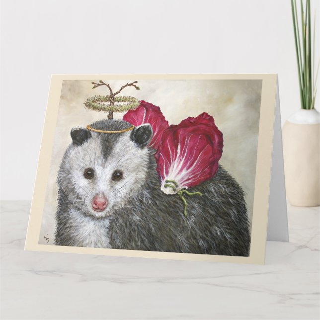 Tarjeta de felicitación plegada 8.5 x 11 (Angel Da (Anverso)