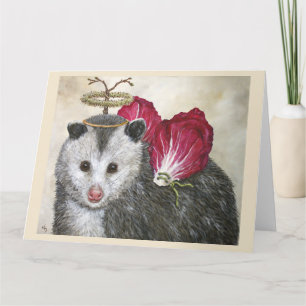 Tarjeta de felicitación plegada 8.5 x 11 (Angel Da