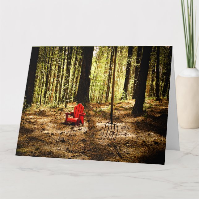 Tarjeta de felicitación plegada BABY REDNECK (Anverso)