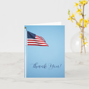 Tarjeta de felicitación plegada Bandera estadounid
