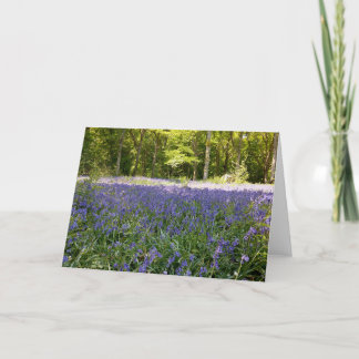 Tarjeta de felicitación plegada Bluebell Wood