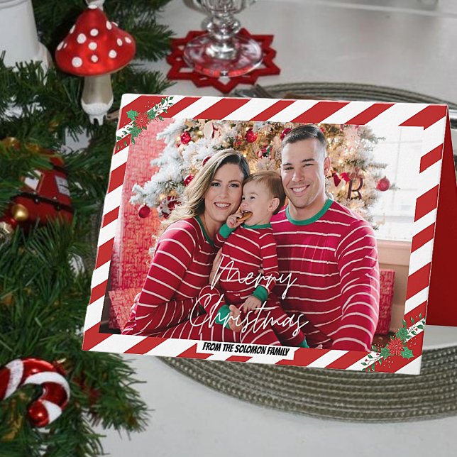 Tarjeta de felicitación plegada Candy Cane (Subido por el creador)