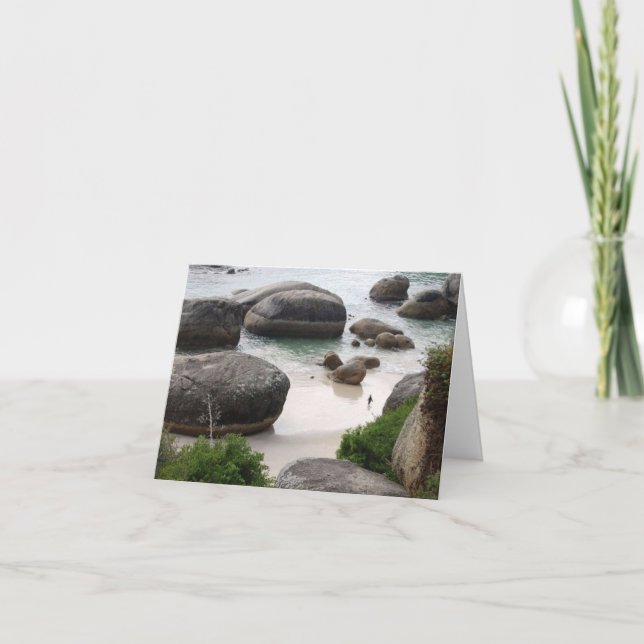 Tarjeta de felicitación plegada - Ciudad del Cabo, (Anverso)