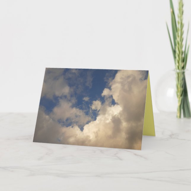 Tarjeta de felicitación plegada Cloud#7 (Anverso)