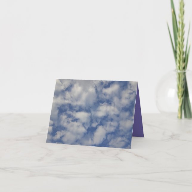 Tarjeta de felicitación plegada Cloud #8 (Anverso)