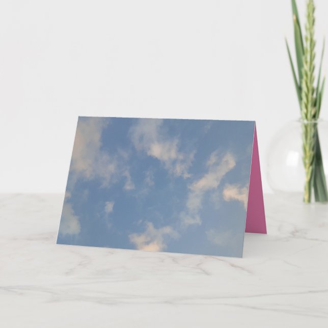 Tarjeta de felicitación plegada Cloud#9 (Anverso)