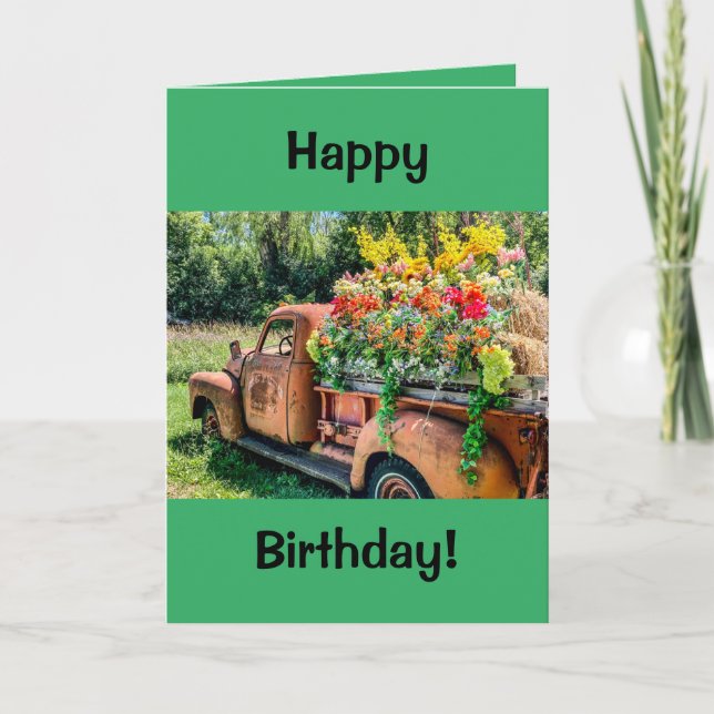 Tarjeta de felicitación plegada - Cumpleaños (Anverso)