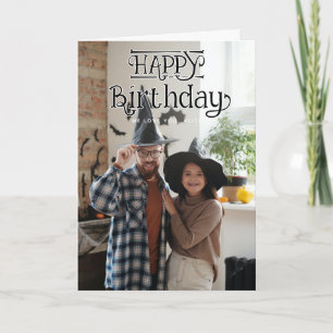Tarjeta de felicitación plegada de 3 fotos por cum