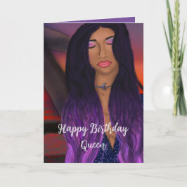 Tarjeta de felicitación plegada de 4" x 5,6"