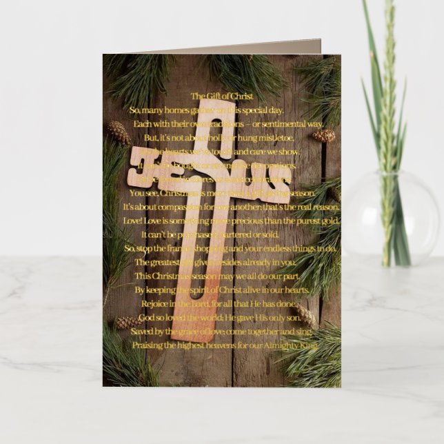 Tarjeta de felicitación plegada de 5 x 7 Relieves  (Anverso)