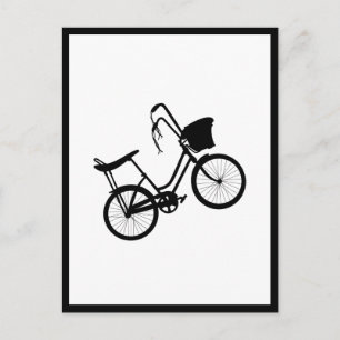 Tarjeta de felicitación plegada de 80's Wheelie (n