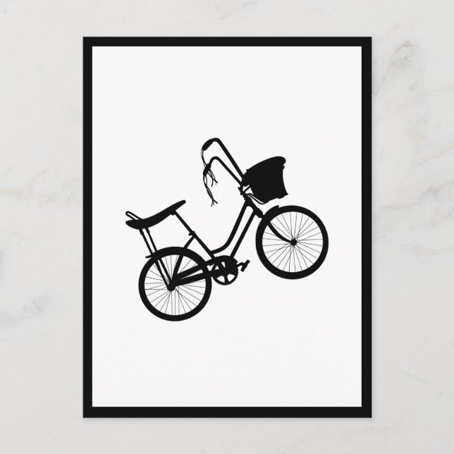 Tarjeta de felicitación plegada de 80's Wheelie (n (Anverso)