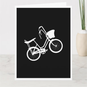 Tarjeta de felicitación plegada de 80's Wheelie (W