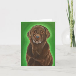 Tarjeta de felicitación plegada de Chocolate Lab