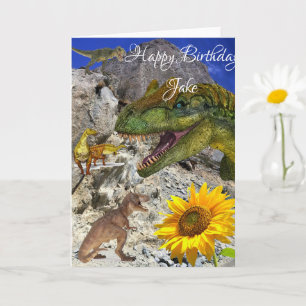 Tarjeta de felicitación plegada de cumpleaños de d