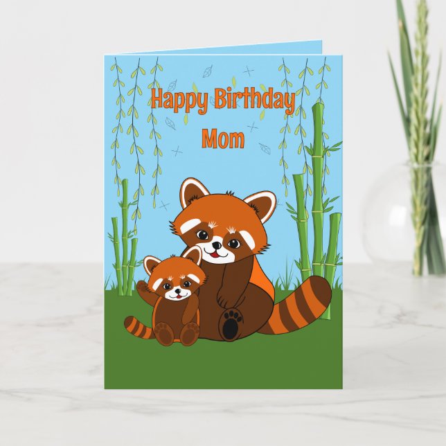 Tarjeta de felicitación plegada de cumpleaños de P (Anverso)