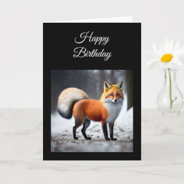 Tarjeta de felicitación plegada de cumpleaños de W