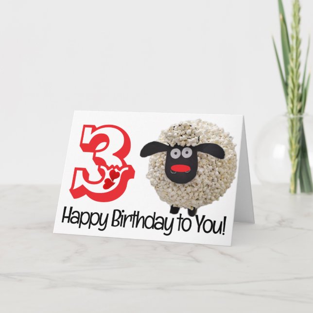 Tarjeta de felicitación plegada de cumpleaños feli (Anverso)