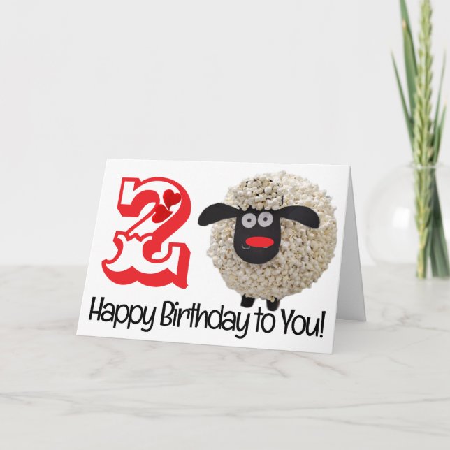 Tarjeta de felicitación plegada de cumpleaños feli (Anverso)