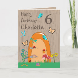 Tarjeta de felicitación plegada de cumpleaños feli