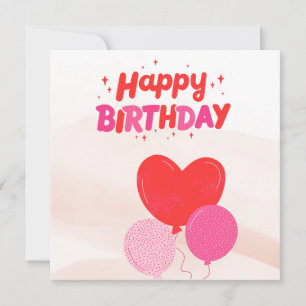 Tarjeta de felicitación plegada de cumpleaños feli