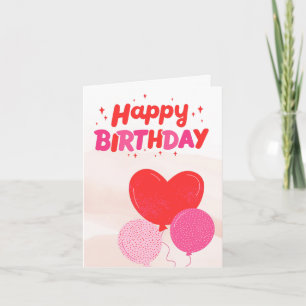 Tarjeta de felicitación plegada de cumpleaños feli