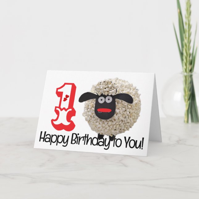 Tarjeta de felicitación plegada de cumpleaños feli (Anverso)