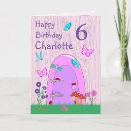 Tarjeta de felicitación plegada de cumpleaños feli
