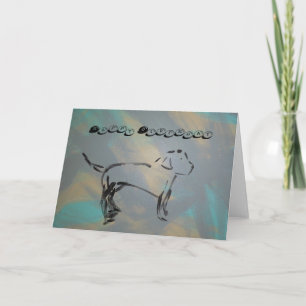 Tarjeta de felicitación plegada de cumpleaños feli