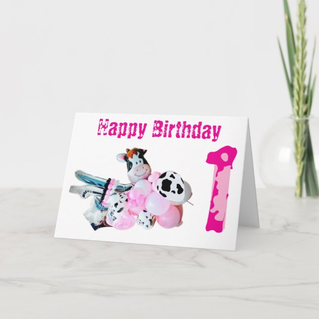 Tarjeta de felicitación plegada de cumpleaños feli (Anverso)