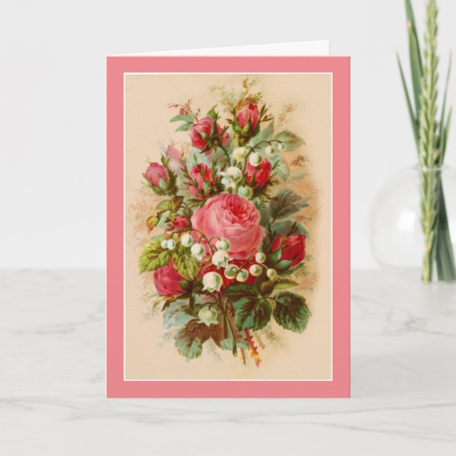 Tarjeta de felicitación plegada de cumpleaños para (Anverso)