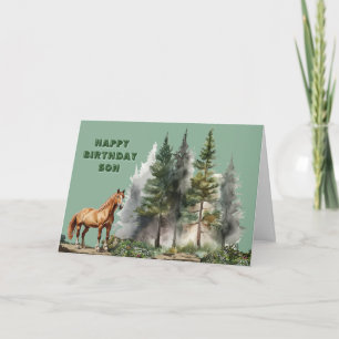 Tarjeta de felicitación plegada de cumpleaños para