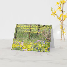 Tarjeta de felicitación plegada de diseño de flor 