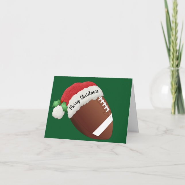 Tarjeta de felicitación plegada de diseño de fútbo (Anverso)