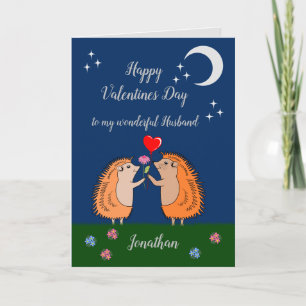 Tarjeta de felicitación plegada de erizo lindo de 