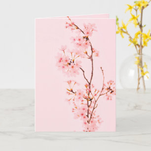 tarjeta de felicitación plegada de flor de mármol