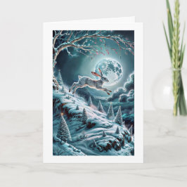 Tarjeta de felicitación plegada de la escena inver