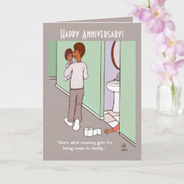 Tarjeta de felicitación plegada de mami media