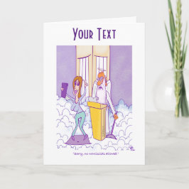 Tarjeta de felicitación plegada de Narcisist